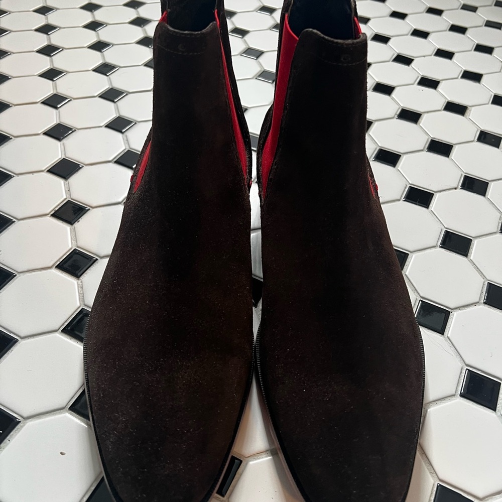 Men's Santana Brown Suede Chelsea Boots